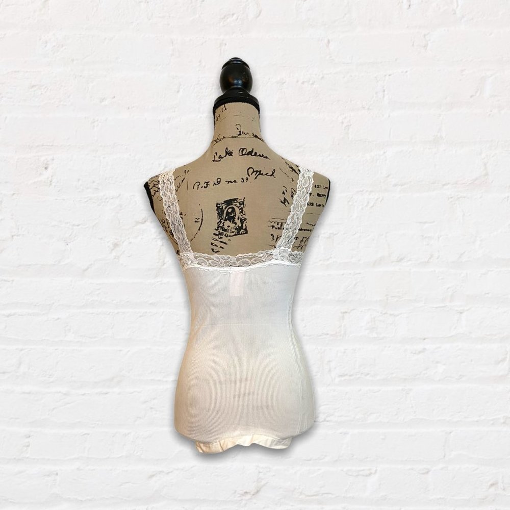 Elena Gilbert White Corset Lace Trim Cami ALT - Picture 5 of 7